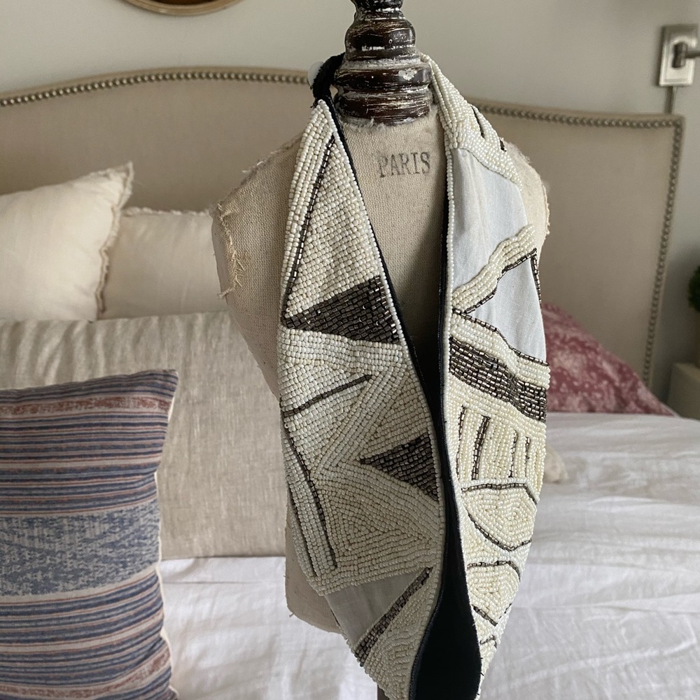 Beth Ladd Beaded Scarf Collar Necklace
